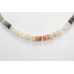 Necklace women's natural multi color moonstone stones P 332